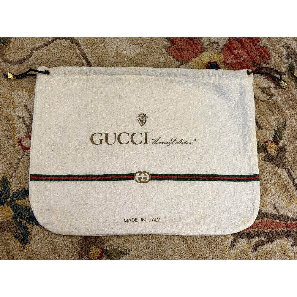 Vintage GUCCI Authentic Accessory Collection Drawstring Dust Bag